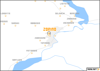 map of Zorino