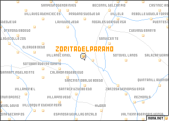 map of Zorita del Páramo