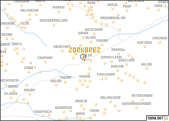 map of Zor Kārez