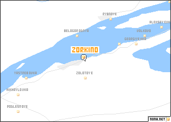 map of Zorkino