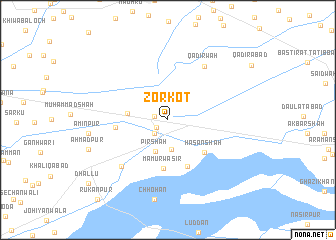 map of Zorkot