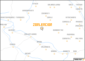 map of Zorlencior