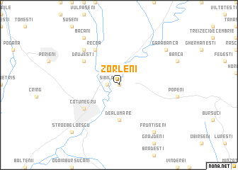 map of Zorleni