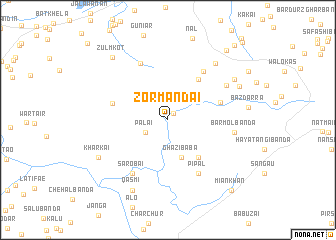 map of Zormandai