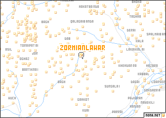 map of Zor Mianlāwar