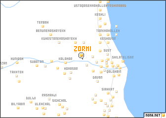 map of Zormī