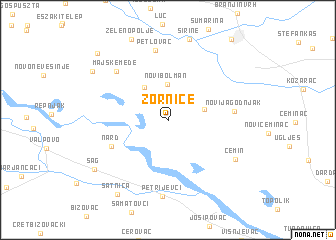 map of Zornice