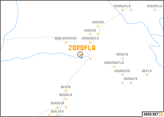 map of Zorofla