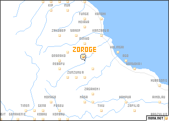 map of Zoroge