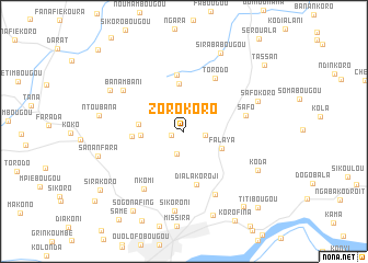 map of Zorokoro