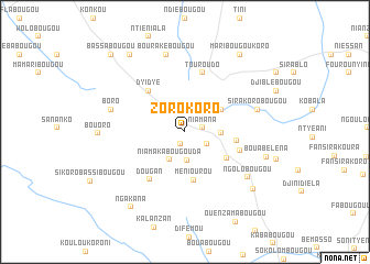 map of Zorokoro