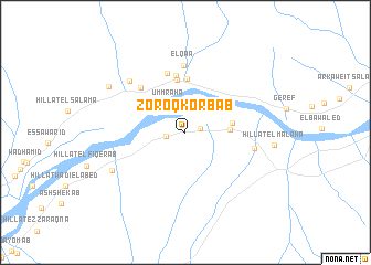 map of Zoroq Korbab