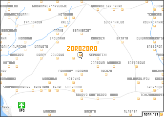 map of Zorozoro