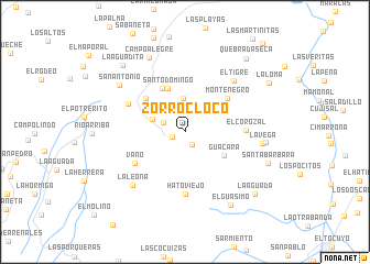 map of Zorrocloco