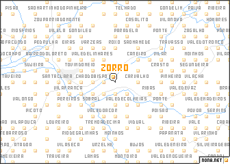map of Zorro