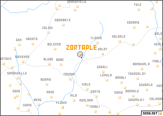 map of Zortaple