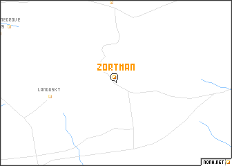 map of Zortman