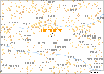 map of Zor Tsappai