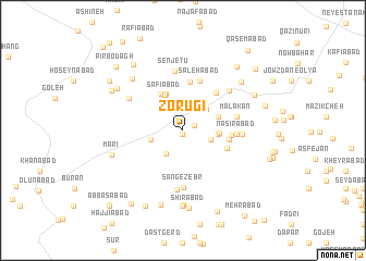 map of Zorūgī