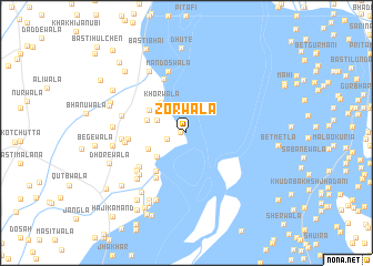 map of Zorwāla