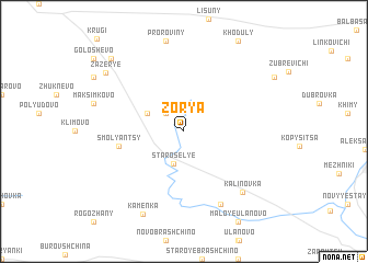 map of Zorya