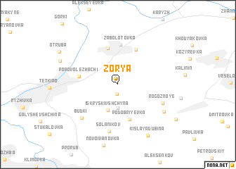 map of Zorya