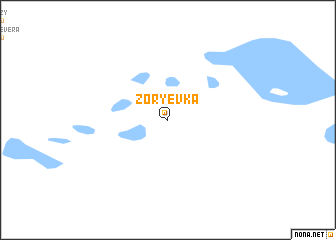 map of Zorʼyevka