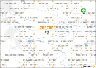 map of Zöschen