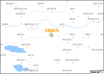 map of Zosēni