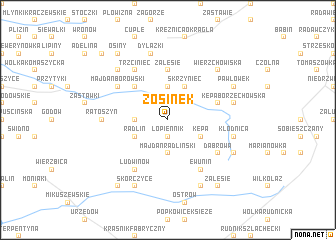 map of Zosinek