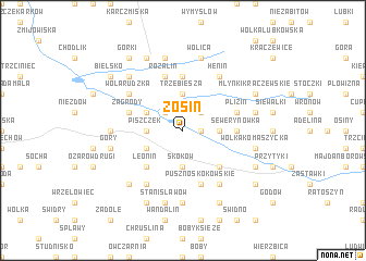 map of Zosin