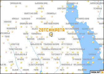 map of Zotchi Kpota