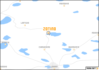 map of Zotino