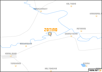 map of Zotino