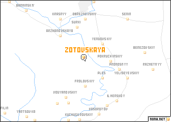 map of Zotovskaya