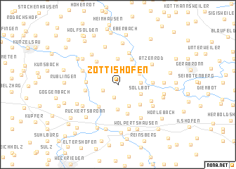 map of Zottishofen