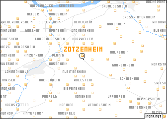 map of Zotzenheim