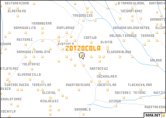 map of Zotzocola