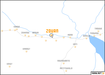 map of Zouan