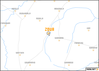 map of Zoua