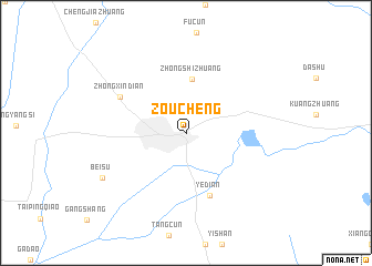 map of Zoucheng