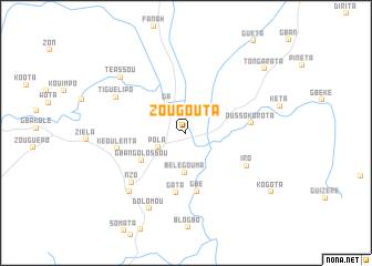 map of Zougouta