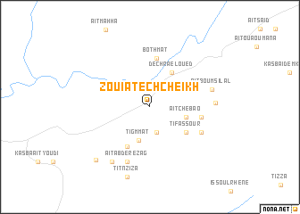 map of Zouiat ech Cheïkh