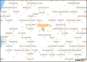 map of Zouidat