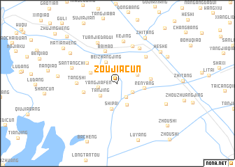 map of Zoujiacun