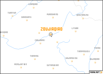 map of Zoujiaqiao