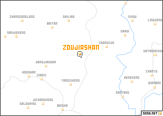 map of Zoujiashan