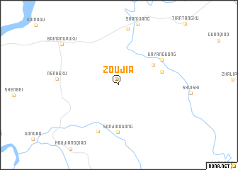 map of Zoujia