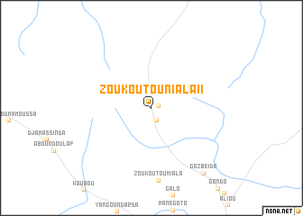 map of Zoukoutouniala II