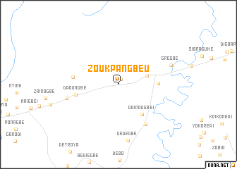 map of Zoukpangbeu